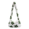 thumbnail image 1 of Retro Mujer Estampado de flores Hombro Axila Bolsa Invierno Felpa Monedero (Verde) Tmvgtek Oficina Multiescena Multifunción, 1 of 9
