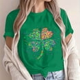 thumbnail image 1 of TaTaai Womens St Patricks Day Graphic Tshirt Short Sleeve Round Neck Casual Pullover Cotton Holiday Print Top Spring Summer Gift, 1 of 5