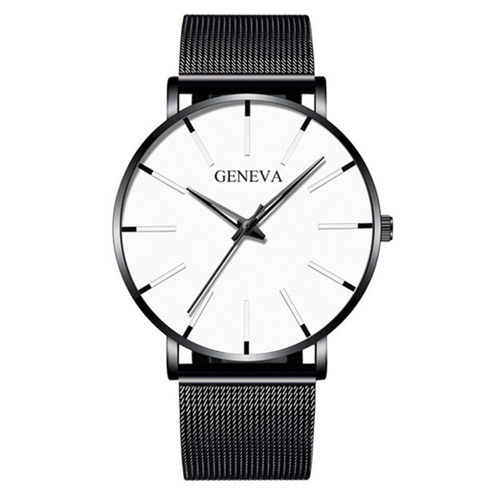 Sehao Men's Watch Men's Ultra Thin Watches Business Stainless Steel ...