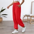 thumbnail image 2 of Angala Casual Joggers With Drawstring Waist Pocket Wide Leg And Cuffed Ankle Soft Pants For Comfort Everyday Wear Soft Beautiful Women's Casual Pants, 2 of 5