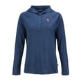 thumbnail image 2 of Women's Cutter & Buck Navy New Hampshire Fisher Cats Coastline Epic Comfort Eco Recycled Long Sleeve Hoodie T-Shirt, 2 of 3