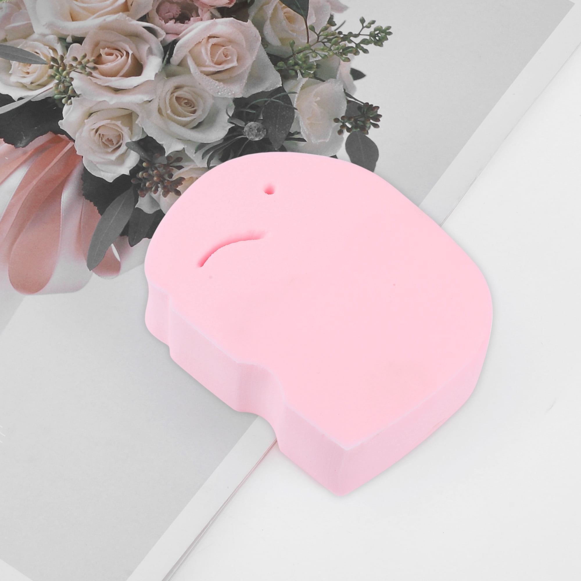 Unique Bargains Elephant Shape Bath Sponge Body Scrubber 1 Pc Pink