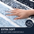 thumbnail image 5 of Findosom Bathroom Rugs Set of 3,Absorbent Non-Slip Machine Washable Bath Rugs, Microfiber Quick Dry Bath Mats for Bathroom Floor Tub Shower Bedroom Kitchen,20"x32"+20"x59"+U Shape 20"x24" Navy, 5 of 8