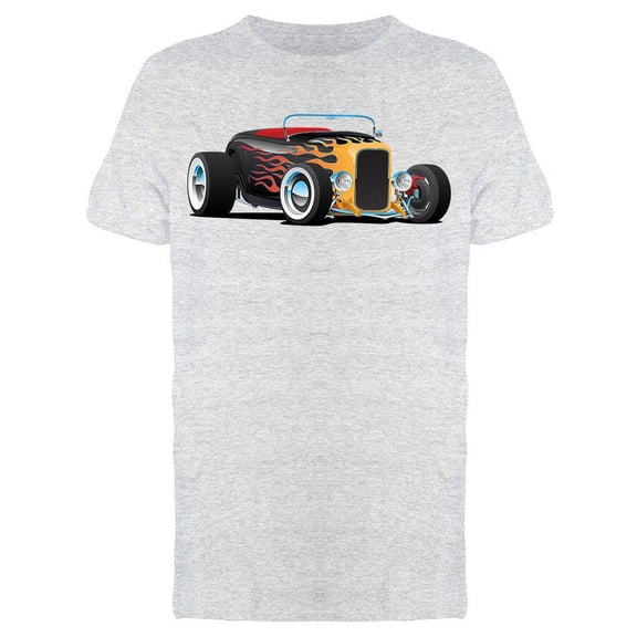 Smartprints Mens Graphic Tee - Custom Hot Rod Roadster - Regular Fit 100% Cotton
