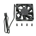 thumbnail image 2 of Ventilador PWM, Negro Silencioso PWM Control Inteligente De Temperatura PBT Ventilador Con Caja De PC Con Doble Rodamiento De Bolas Para Oficina, 2 of 7