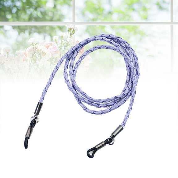 LEORX Sunglasses Cord Eyeglasses Holder PU Leather 1Pcs Braided for Daily Use