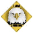 thumbnail image 1 of CROSSWALKS I Am Smiling Eagle 12" X 12" Aluminum Sign (X448), 1 of 4