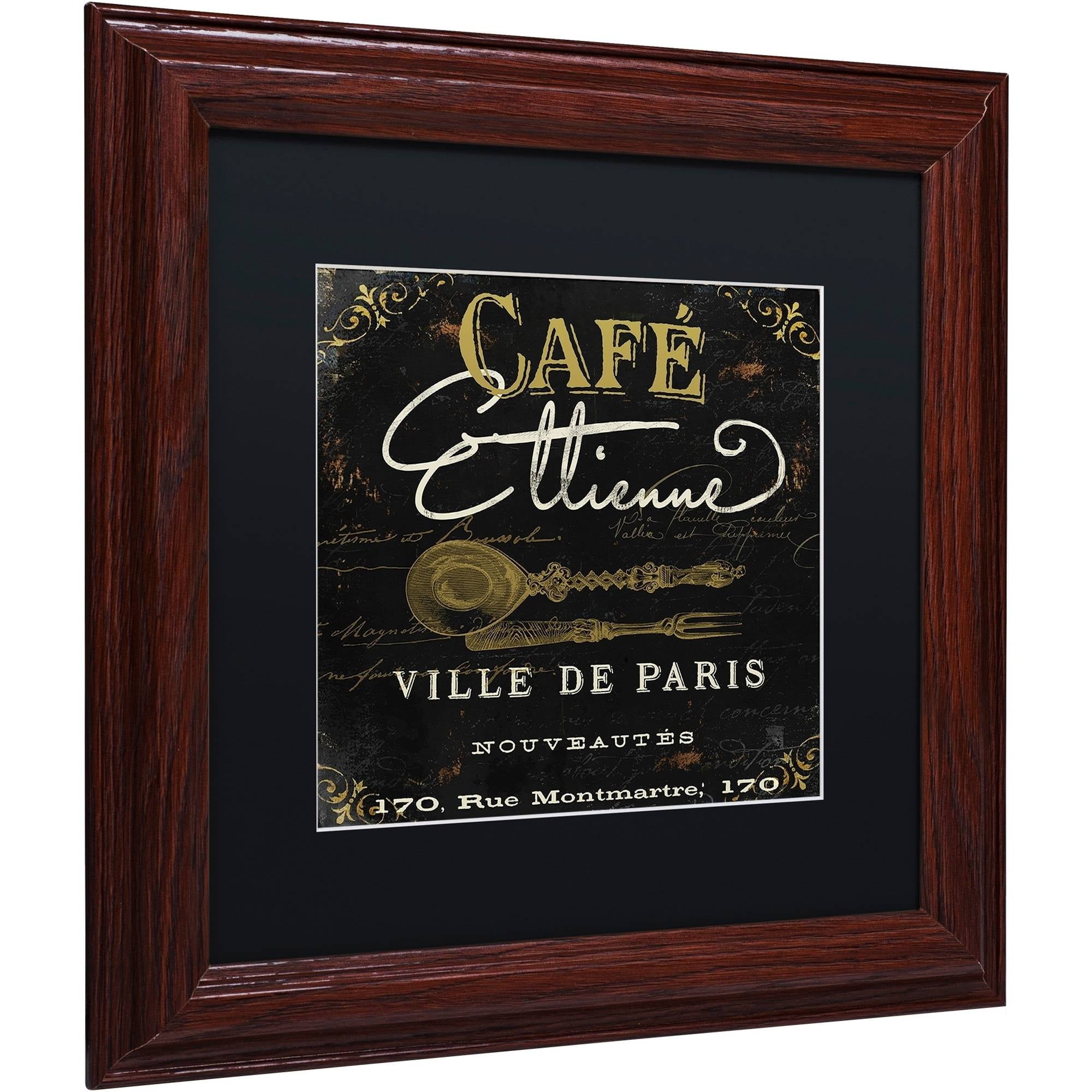Trademark Fine Art "La Cuisine II" Canvas Art by Color Bakery Black Matte, Wood Frame