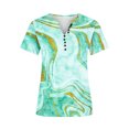 thumbnail image 3 of Patlollav Womens Summer Tops V Neck Short Sleeve T Shirts Printed Tops Button Loose Casual Tshirts, 3 of 6