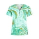 thumbnail image 4 of ICHUANYI Clearance Womens Summer Tops V Neck T Shirts Printed Tops Button Loose Casual Tshirts(Green, M) ICHUANYI WER2023081108671, 4 of 5
