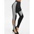thumbnail image 3 of Cut Out Criss-cross Contrast Pants, 3 of 3