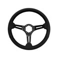 thumbnail image 2 of 1976-1995 Jeep ; VSW 6 Bolt Genuine Leather Steering Wheel Black Kit, 2 of 7
