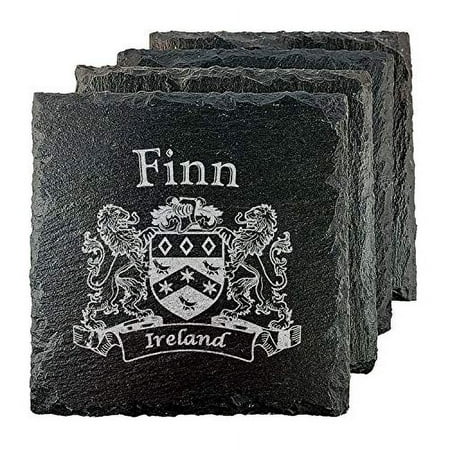 

Finn Irish Coat of Arms Slate Coasters - Set of 4