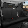 thumbnail image 1 of Funda de asiento trasero CAT MeshFlex, diseño de lona y malla negra, 1 of 9