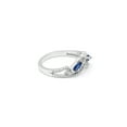 thumbnail image 6 of Ansley Anniversary Ring Sterling Silver Blue Cubic Zirconia Ginger Lyne Collection, 6 of 6