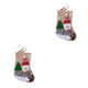 thumbnail image 2 of Bewildely Sola Navidad calcetín chimenea colgante dibujos animados fiesta moda regalo bolsa vacaciones atmósferas ornamento Decoración Muñeco de nieve 2Conjunto, 2 of 6