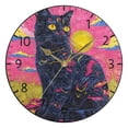 thumbnail image 5 of YAZAOO Decorative Wall Clock Size：25cm Neon Dreams Design Pattern Clock, 5 of 10
