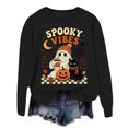 thumbnail image 5 of Sweatshirt for Women Spooky Season Sweatshirt Halloween Crewneck Sweatshirt Graphic Lightweight Pullover Tops Fall Sweatshirt, 5 of 5