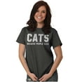 thumbnail image 3 of Cats Because People Suck Pet Lovers Men's Graphic T Shirt Tees Brisco Brands S, 3 of 6