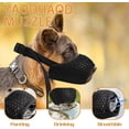 thumbnail image 3 of Dog Muzzle, Breathable Soft Nylon Muzzle, Adjustable Strap Mesh Soft Dog Muzzle Allows Panting And Drinking (black, Xl) Banmo, 3 of 5