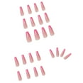 thumbnail image 2 of SDJMa Extra Long Press on Nails Pink Ballerina Coffin Fake Nails with Flash Diamond Crystal Glossy Glue on Nails French Nail Tips for Women Girls Daily Wear DIY Manicure 24PCS, 2 of 5