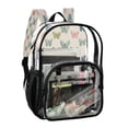 thumbnail image 2 of PVC Transparent Backpacks Clear Backpack for Travel and Outings Cute Pastel Butterfly Pattern, 2 of 7