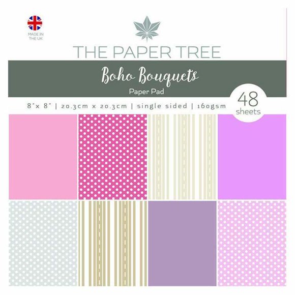 The Paper Tree Boho Bouquets 8" x 8" Essentials Paper Pad