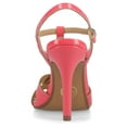 thumbnail image 2 of Journee Womens Valry Woven T-Strap Stiletto Dress Sandals, Widths Available, 2 of 8