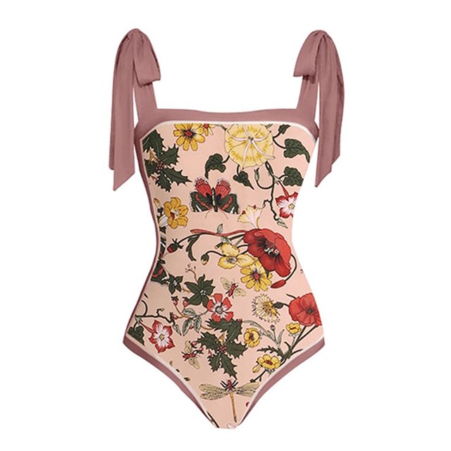 Traje De Baño Damas 2 piezas de traje de baño de playa para mujer con cordones y vestido para deportes acuáticos (L rosa) Ndcxsfigh Para Estrenar