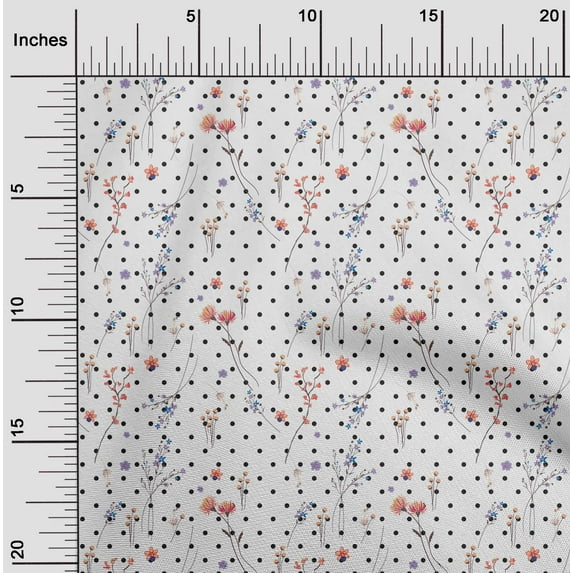 oneOone Cotton Jersey Peach Fabric Floral Dress Material Fabric Print Fabric By The Yard 58 Inch Wide