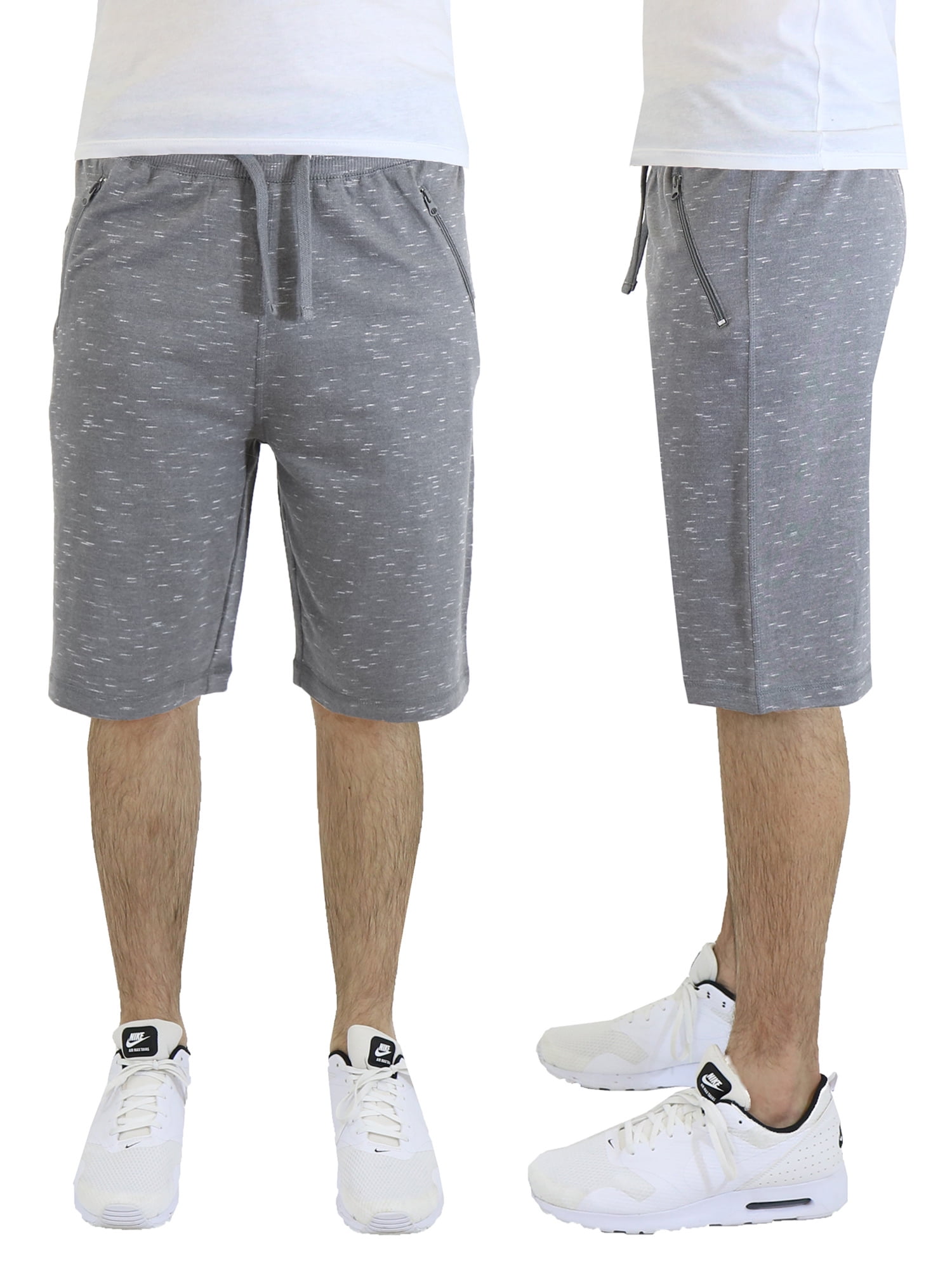 Men's French Terry Jogger Shorts With 