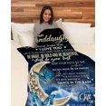 thumbnail image 3 of LHSHID Fleece Blanket to My Granddaughter Bed Throw Tapestry Grandma Grandpa Dad Mom Blanket Daughter Son Granddaughter Grandson Blanket, 3 of 6
