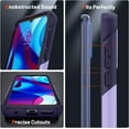 thumbnail image 6 of for Moto G Play 2023/Moto G Pure Case,Moto G Power 2022 Case with Screen Protector,[ Grade Drop Tested] Heavy-Duty Tough Rugged Shockproof Protective Case for Motorola G Pure, Purple Blue, 6 of 14