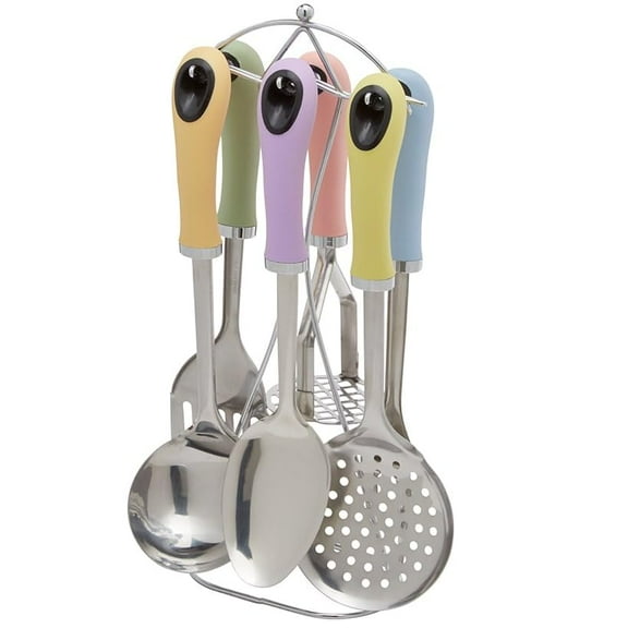 7-Pc. Pastel Kitchen Utensil Set