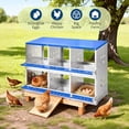 thumbnail image 2 of Garvee caja nido para gallinas de acero galvanizado reforzado, resistente al óxido y al picoteo, ideal para postura de gallinas y patos en granja o patio, 2 of 7