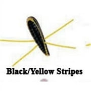 Set of 12 Betts Grunt Grub Spin-Nickel 1/32 Yellow/Black Stripes