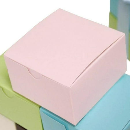 Balsacircle 100 4 X4 X2 Cake Wedding Favors Boxes With Tuck Top