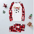 thumbnail image 4 of Pyjamas Assortis avec Impression de Football, Tenues Assorties pour la Famille Durables pour Noël - Tenues Assorties pour la Famille pour des Vacances Chaudes et Confortables (Rouge), 4 of 4