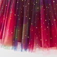 thumbnail image 5 of Fozruso Toddler Girls Sleeveless Star Moon Tie Dye Tulle Holiday Party Dress Dance Party Princess Dresses Clothes Sizes 3-4 Years, 5 of 5
