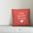 thumbnail image 2 of Creative Products Our Happy Place Coral 16x16 Indoor / Outdoor Pillow, 2 of 2