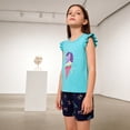 thumbnail image 5 of Girls 2 Piece Outfits Summer Clothes Cute Graphic Tank Top And Casual Shorts Kids Clothing Sets Size 18-24 Months, 5 of 7
