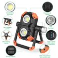 thumbnail image 2 of Luz de trabajo con lúmenes de base magnética, luz de trabajo giratoria cálida recargable, luz de trabajo LED impermeable plegable para foco en el lugar de trabajo, inspección de automóviles, camping de emergencia Rojo Verde, 2 of 5