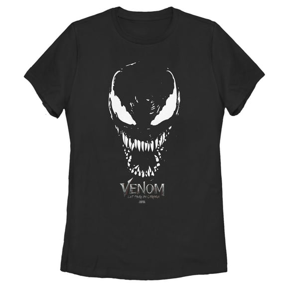 Women's Marvel Venom: Let There be Carnage Big face Logo Graphic Tee Black X Large