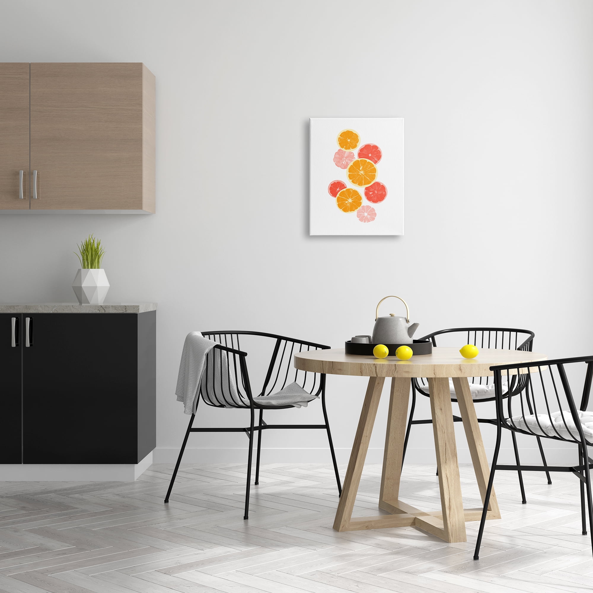 Stupell Industries Mixed Citrus Fruit Slices Casual Summer Kitchen Graphic Art Gallery Wrapped Canvas Print Wall Art, Design by Emma Caroline