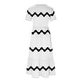 thumbnail image 5 of Midsumdr Summer Dresses for Women 2025 Fashionable Short Sleeve Round-Neck Loose Plus Size Maxi Dress Stripe Patchwork Color Beach Dress with Pockets, 5 of 6