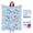 Blue Ocean, variant on Tirrinia Pink Fantasy DIY Coloring Blanket for Kids Adults 15 Markers 40x50 Inches Soft Sherpa Machine Washable