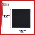 thumbnail image 3 of U.S. Art Supply 12 X 12 inch Black Professional Artist Quality Acid Free Canvas Panels 6-Pack (1 Full Case of 6 Single Canvas Panels), 3 of 4