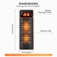thumbnail image 3 of HOMEMASSA Full Body Massage Mat with Heat & vibration,Electric Massage Pad for Neck and Back Pain Relief with Shiatsu Neck Massager,Gift, 3 of 8