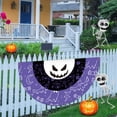 thumbnail image 4 of Vikakiooze 2023 Halloween Decorations Halloween Fan-shaped Flag Hanging Flag 45*90cm Halloween Decoration Half-circle Flag, 4 of 7
