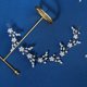 thumbnail image 2 of Silver ZirconWedding Hair Flower Flower Wedding Hair Accessory Wedding Hair Accessory Rhinestone Bridal Headwear for Women and Girls, 2 of 5